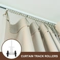 thumbnail image 4 of MOVTOTOP 20pcs Ceiling Curtain Track Pulleys Curtain Track Rollers Drapery Rail Sliding Glider for Windows, 4 of 8