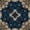 Unframed, variant on Art.com Art Nouveau Geometric Ornamental Vintage Pattern in Beige and Blue Colors Art Print by Irina QQQ, 16" x 16"