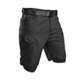 thumbnail image 2 of JoveMarine Men's Outdoor Tactical Cargo Shorts with Multiple Pockets, Belted Waist, Durable Work Shorts for Hiking, Motorcycle and Summer Adventures Black L, 2 of 7