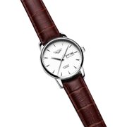 GUANQIN Men Analog Fashion Automatic Self-Winding Mechanical Stainless Steel Leather Wrist Watch Date Luminous