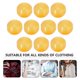 thumbnail image 2 of Circular Bead Buckle Buttons for DIY Crafts Made of Resin in Yellow Color 10pcs, 2 of 5