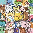 thumbnail image 4 of 50 pegatinas de Pokémon de anime Kawaii, calcomanías de Pikachu para bricolaje para computadora portátil, equipaje, monopatín, teléfono, pegatinas de regalo de juguete para niños de dibujos animados, 4 of 5