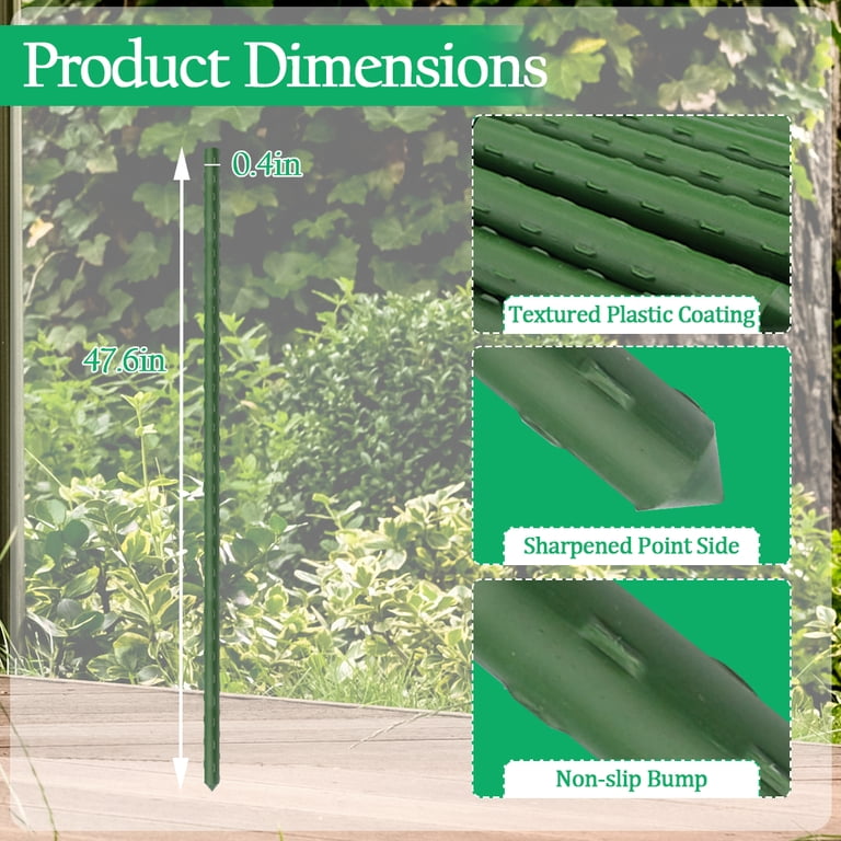 Bibana 48-Inch Plant Stakes, 25-Pack Garden Support photo 8