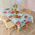 thumbnail image 3 of Trawberry Plants Fruit Flower Leaf Rectangle Tablecloth 60"x120",Waterproof Polyester Rectangle Table Cloth, Wipeable Spillproof Polyester Tablecloth for Dining, Camping, Indoor and Outdoor, 3 of 6