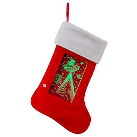 YEW Stuff POP Lights Alien/UFO LED Light Up Christmas Stocking