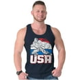 thumbnail image 3 of Street Fighter American Guile USA Tank Top Sleeveless Tee Men Brisco Brands X, 3 of 6