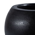 thumbnail image 3 of SAFAVIEH Gerand Concrete Modern Solid Round Patio Planter, Black, 3 of 6
