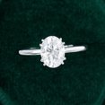thumbnail image 5 of Silvago Jewel 1.9 Ct VVS1/D Oval Cut Lab Created Simulated Diamond Ring - Silver 14k White Gold Over Rings for Her - Solo Stone Wedding Diamond Ring for Women's -Solitaire Diamond Ring for Women's, 5 of 8
