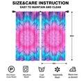 thumbnail image 2 of Blackout Kids Curtains,Pink Blue Tie Dye Flower Pattern Childrens Insulated Curtains Set Of 2,Bedroom Essentials,Toddler Room Decor 42"x84", 2 of 5