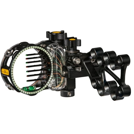 Trophy Ridge React® Pro™ 7-Pin Sight with React Technology and Tool-less Micro-Click Adjustments - Right Hand - Black