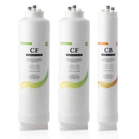 iSpring F3-RO500 1-Year Replacement Filter Pack for RO500 Series Tankless Reverse Osmosis Water Filtration System