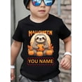thumbnail image 1 of Pumpkin Sloth Costume on Sloth Halloween T-Shirt, 1 of 6