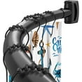thumbnail image 2 of RIHJIN-Black Curved Shower Curtain Rod 33-78 Inches Adjustable Splicing Design Need To Drill Shower Rods Curved Round Bowed Rust proof, Premium Stainless Steel Shower Curtain Rod for Bathroom, Bathtu, 2 of 4