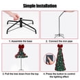 thumbnail image 6 of Firstness Christmas Tree 7.5FT, Pop up Pre Decorated Pre Lit Artificial Xmas Tree with 350 LED Lights, Large Bow & Ornaments, Lighted Christmas Tree with Storage Bag, Easy Installation, 6 of 10