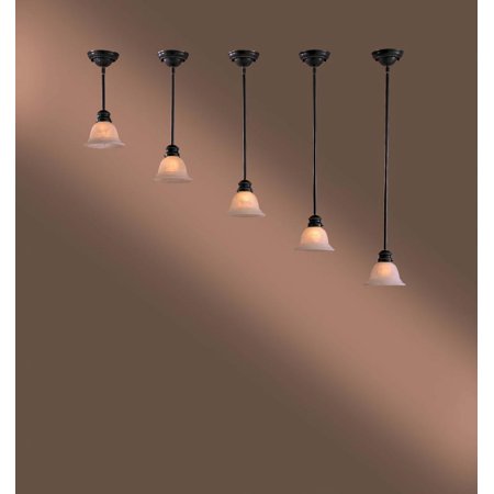 

One Light Bronze Down Pendant by Minka-Lavery w30-37-pl in Bronze Finish