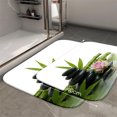 thumbnail image 2 of 1pc Zen Elements Absorbent Non-Slip Bathroom Thickened Flannel Rug Decor,Soft,Quick Drying,Suitable For Indoor/outdoor Use,Bathrooms,Bedrooms,Kitchens,Terrace,Laundry Rooms,16"x24", 2 of 9