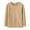 D01-Brown, variant on FYDUU Kids Thermal Underwear Boys Girls Winter Thermal Top Soft Pajama Tops Cozy Long Sleeve Thermal Shirts Solid Color Kids Warm Pullover Fall Warm Clothes