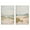 White, variant on Kate and Laurel Sylvie Beaded Tranquil Landscape III and V Vintage Framed Canvas Wall Art Set by Amy Lighthall, 2 Piece Set 23x33 Gold, Abstract Nature Painting Art for Wall