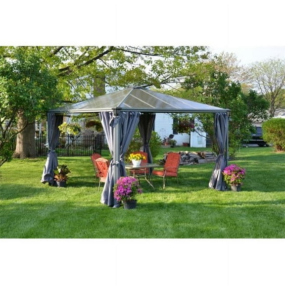 Palermo - Milano - Martinique Gazebo Curtain Set - 4 Piece