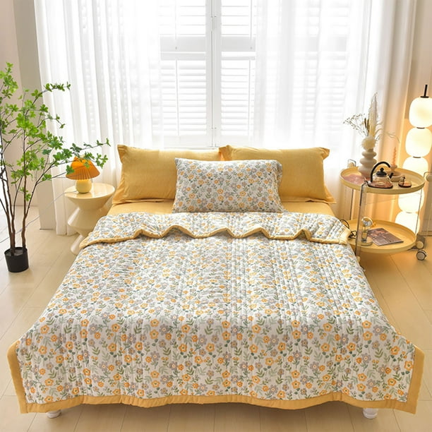 Manta refrescante para quilt de verano y duermas calientes, manta fina y ligera de seda de hielo, manta de cama lavable y transpirable para sudores nocturnos, sofá, viajes, coche, 39x59 pulgadas