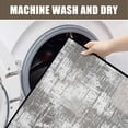 thumbnail image 2 of Modern Abstract Kitchen Mat 31"x20" Non Slip Soft Plush Low Profile Kitchen Rug, Textured Sink Mat for Laundry Room Bedroom Office, Brown, 2 of 6
