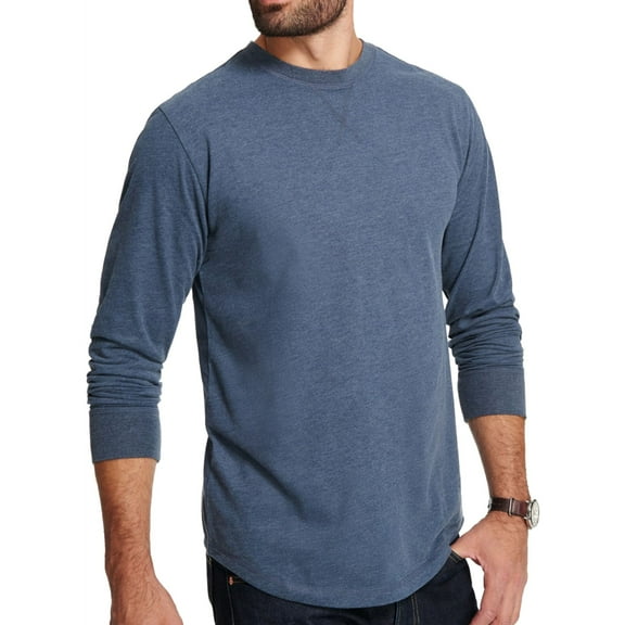 Weatherproof Mens Heathered Basic T-Shirt, Blue, Small