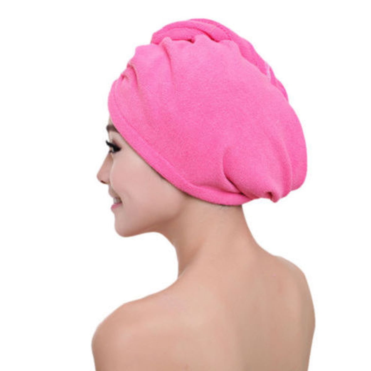 1* Quick Dry Hair Cap Hair Towel Twist Wrap Loop Hat Turban Cap Bath Shower R5P6 