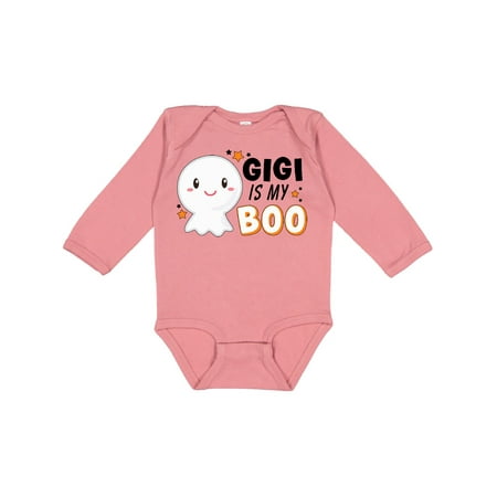 

Inktastic Gigi is my Boo with Cute Ghost Gift Baby Boy or Baby Girl Long Sleeve Bodysuit