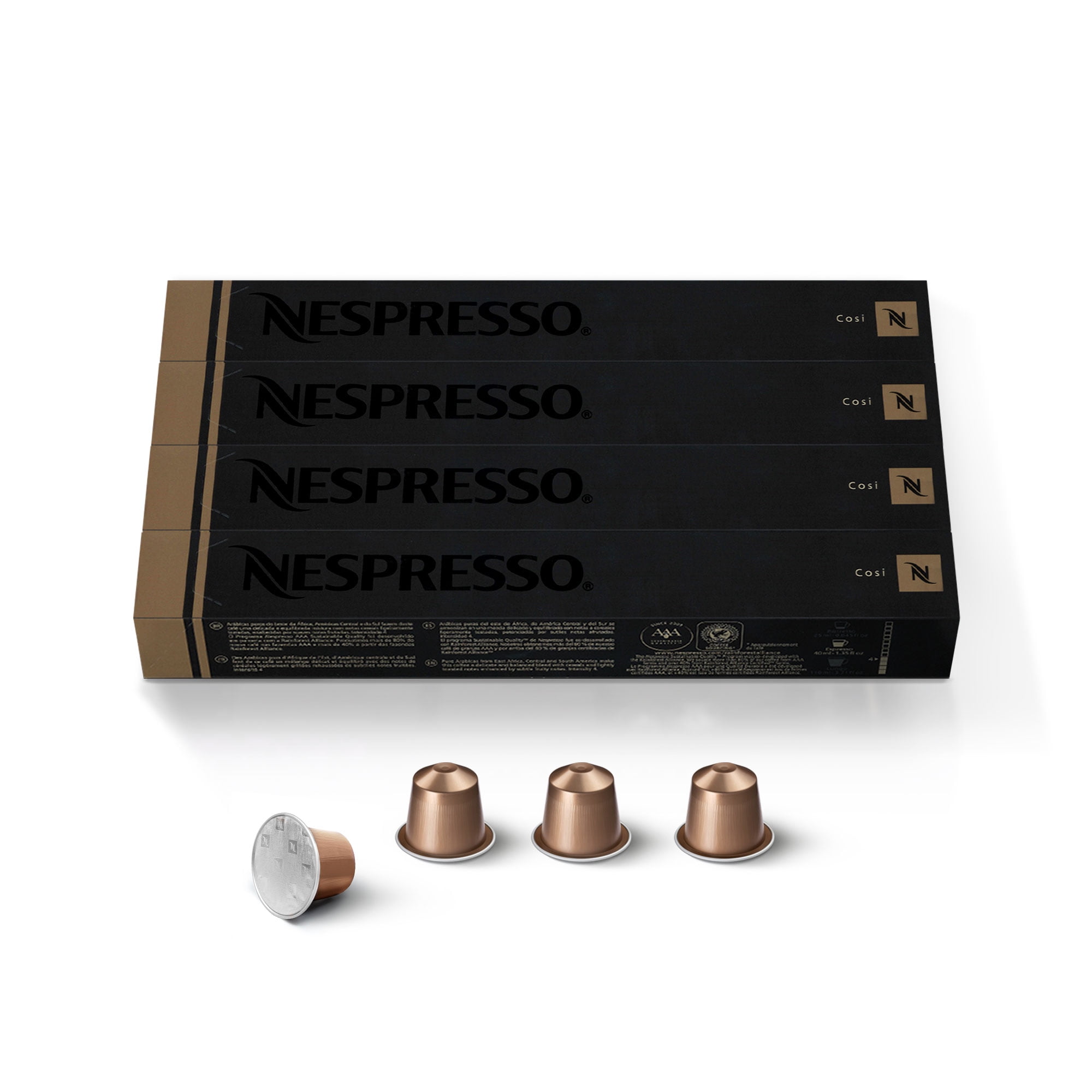 Nespresso Rainforest Alliance, Cosi Light Roast OriginalLine Coffee