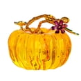thumbnail image 2 of Hand Blown Glass Pumpkin Figurine Unique Collectible Novelty Funny Toy Home Ornament Art Piece, 2 of 4