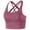 Hot Pink, variant on Xfvqtps Sports Bras for Women Cross Back Padded Elastic High Impact Comfortable Workout Tank Tops for Yoga Gym Fitness Green