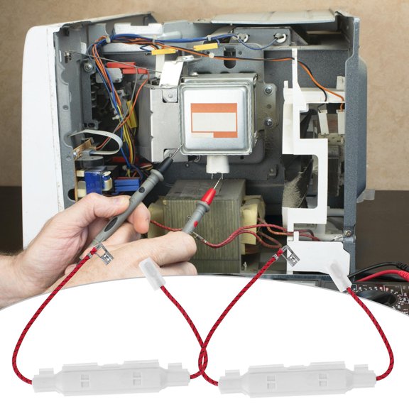 ETEREAUTY Microwave Safe Fuse Kit with White ABS, Glass, Aluminum & Copper Components for Storage - 5 Pieces
