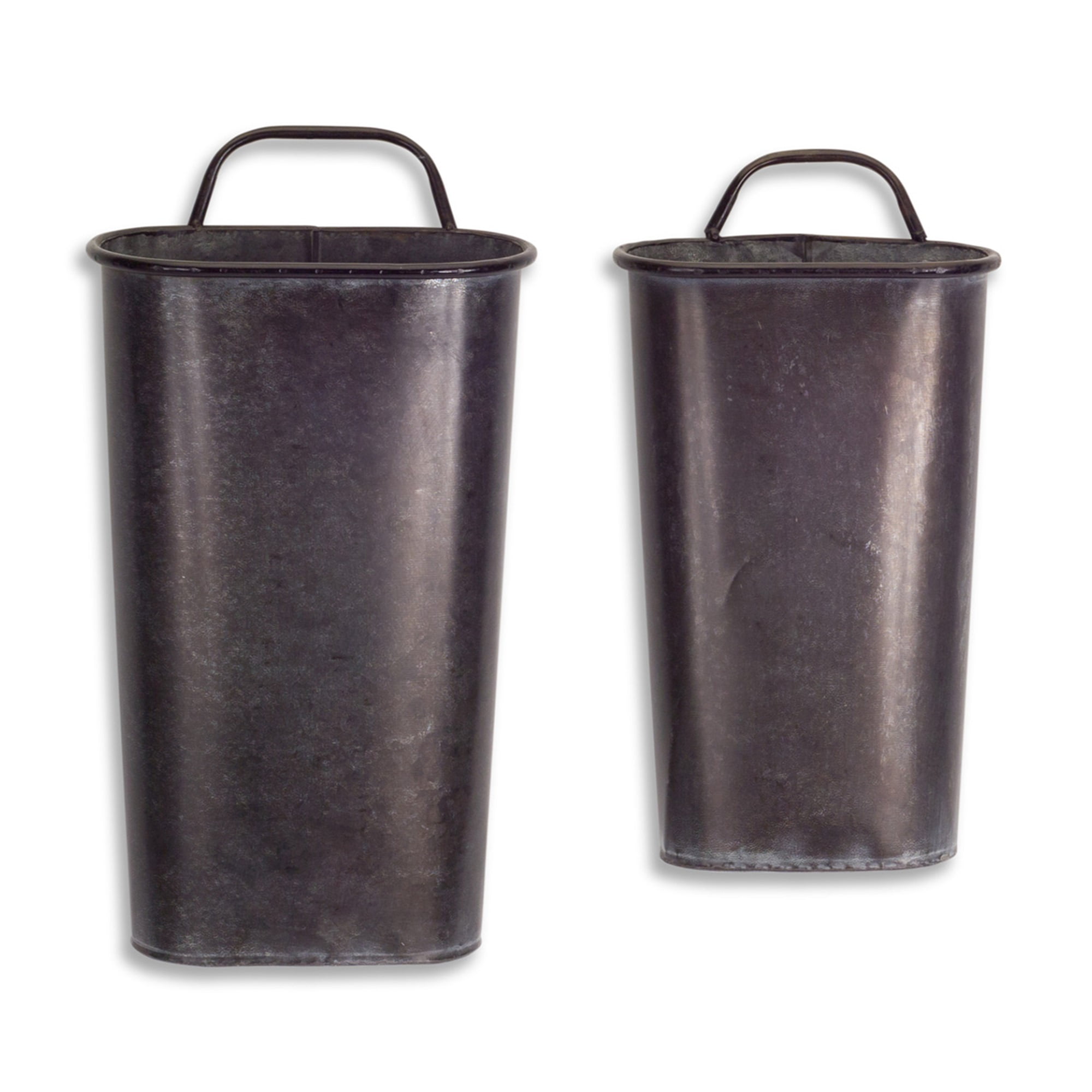Wall Container (Set of 2) 8"Lx4"Wx15"H, 9.5"Lx5"Wx17.5"H Metal