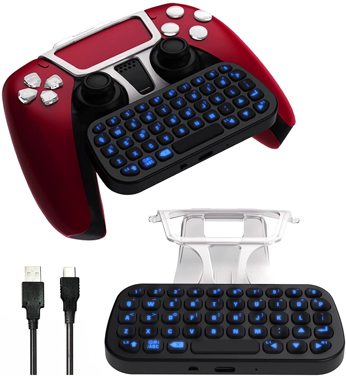 Bluetooth Controller Keyboard for PS5,Wireless Mini Keyboard for PS5