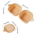 thumbnail image 3 of Folding Silicone Dog Double Bowl, Portable Pet Food and Water Bowl for Outdoor Travel Walking Hiking (1PC, Yellow), 3 of 9