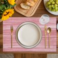 thumbnail image 4 of Pink Placemats Set of 8, Vintage Modern Abstract Art Ombre Placemats for Dining Table, Place Mats for Kitchen Tabletop, Waterproof Wipeable Dining Table Mats Set, 4 of 9