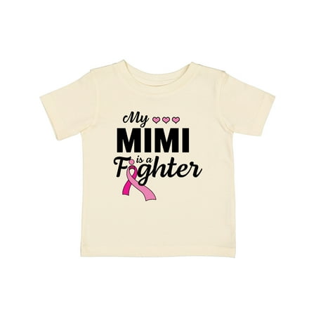 

Inktastic Breast Cancer Awareness My Mimi is a Fighter Gift Baby Boy or Baby Girl T-Shirt