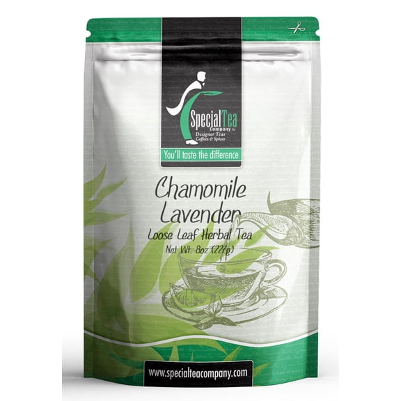 Special Tea Chamomile Lavender Organic Herbal Tea, Loose Leaf 8 oz