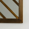 thumbnail image 2 of Wayborn Furniture 4819 24'' H x 24'' W x 1'' D Happy Wall Mounted Mirror Brown, 2 of 3