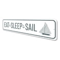 thumbnail image 4 of Eat Sleep Sail Novelty Decor, Metal Wall Sign - 4x18 Inches, 4 of 4