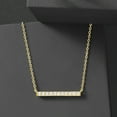 thumbnail image 5 of Ross-Simons 0.25 ct. t.w. Diamond Bar Necklace in 18kt Gold Over Sterling, Women's, Adult, 5 of 6