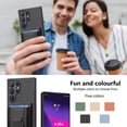 thumbnail image 6 of Compatible for Samsung Galaxy S23 Ultra Carbon Fiber Texture Wallet Case with Credit Card Slots, Shockproof Protection Business PU Leather Flip Kickstand Phone Cover for Galaxy S23 Ultra, Black, 6 of 10