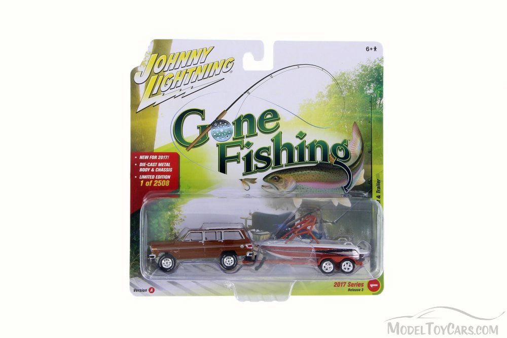 Details about   JOHNNY LIGHTNING GONE FISHING 1981 JEEP WAGONEER WITH BOAT & TRAILER  WHITE 