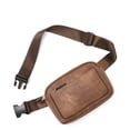 thumbnail image 1 of Riñonera Cluci de piel vegana para mujer, color negro, de Fanny Pack, 1 of 8