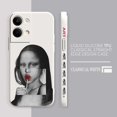 thumbnail image 3 of Case For OPPO RENO 8 7 9 6 7SE 5 4 4SE 4 3 4G 5G PRO PLUS Colour Simple Liquid Silicone Case Mona Lisa Art, 3 of 5