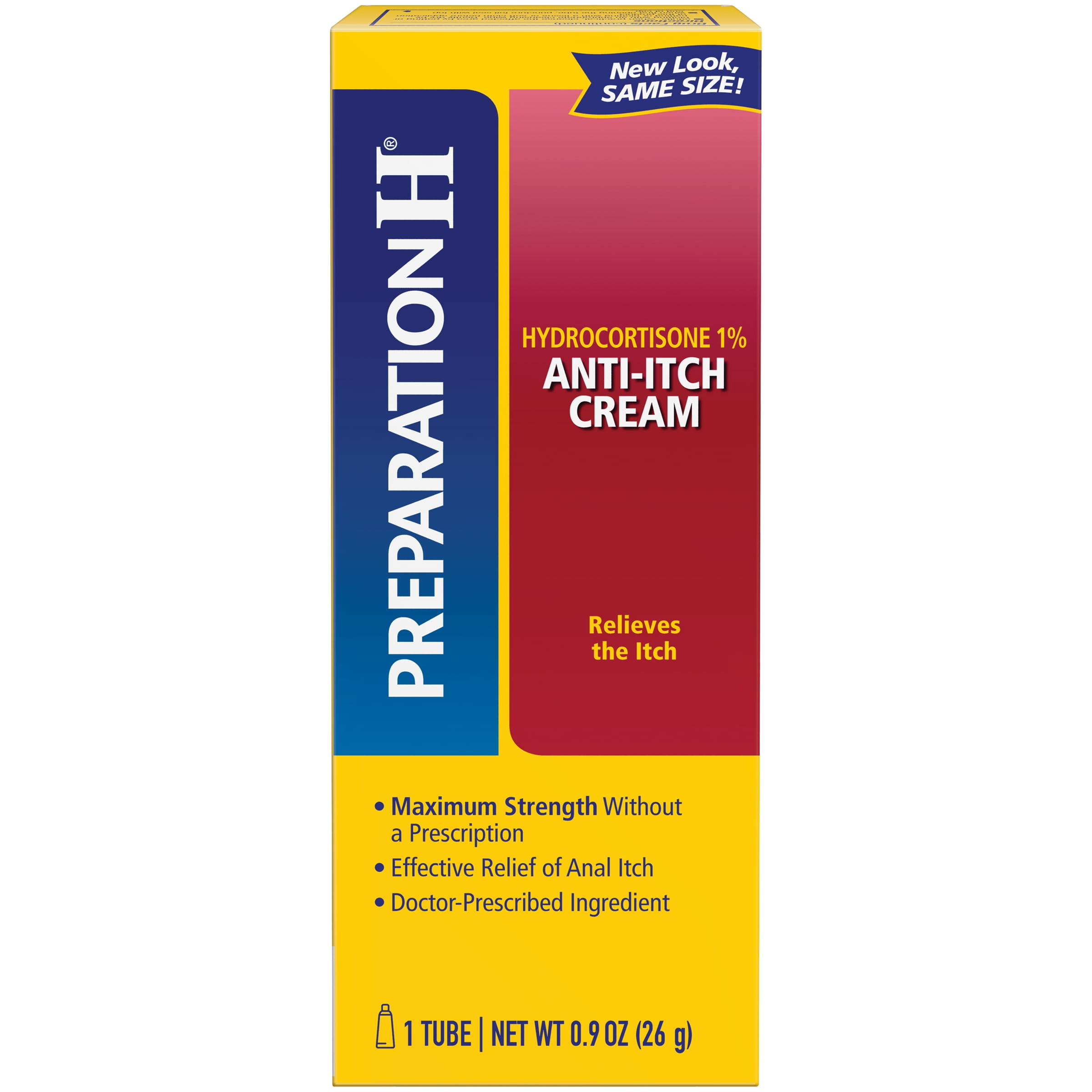 PREPARATION H AntiItch Hemorrhoid Treatment Cream with Hydrocortisone