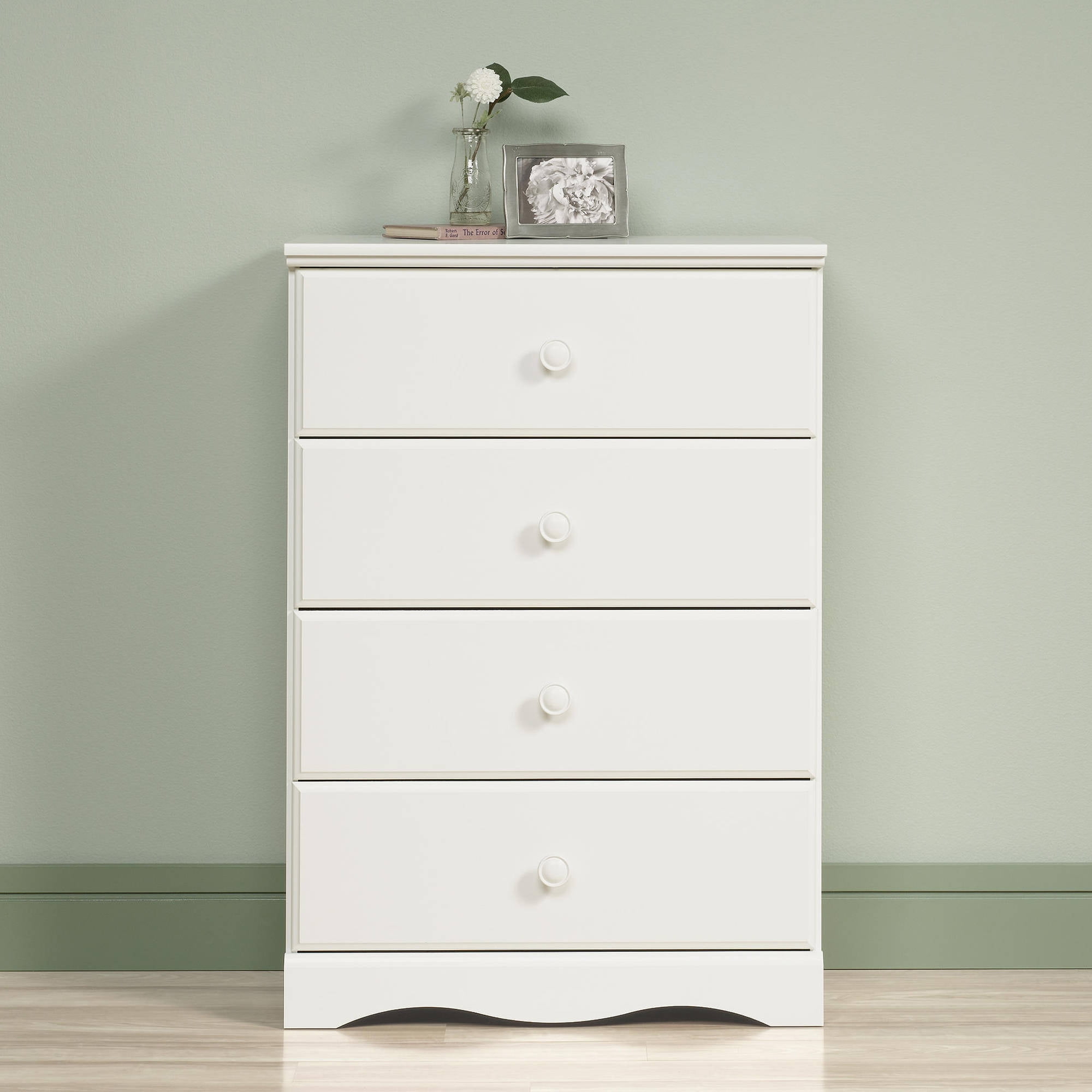 Easy Glide 4 Drawer Dresser Soft White Sauder Storybook For Kids