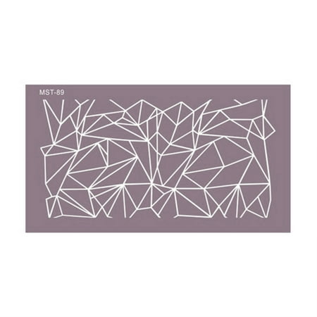 

GHOONEY Irregular Geometric Design Mesh Stencil Wedding Making Cake Decorating Tool Fondant Lace Mold DIY Crafts Baking Mould