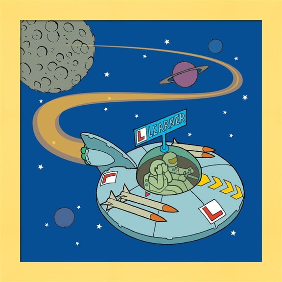 Great Art Now Learner by Duncan Wilson, Framed Wall Art, 14W x 14H