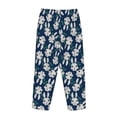 thumbnail image 5 of Naloa Cute Rabbit Print Women’s Ultra-Soft Comfy Pajama Lounge Pants with Pockets & Drawstring, 5 of 8